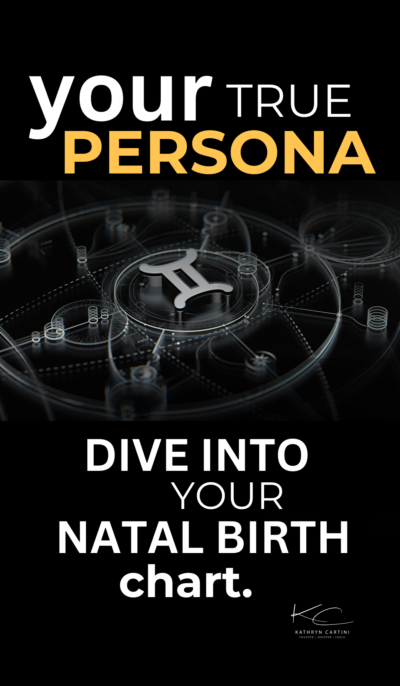 Dive into your Natal Birth Chart with this Astro Coach Kate Report + Coaching combo, and discover your true persona.